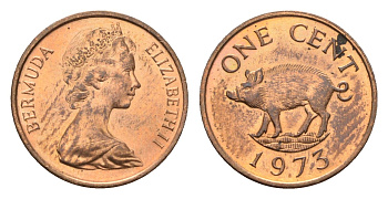 Бермудские острова (Бермуды) 1 цент 1973 KM 15 бронза 4669-1155