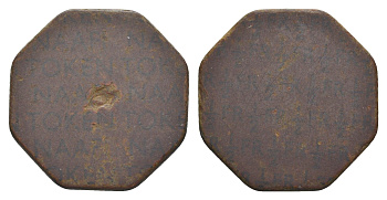 Великобритания, NAAFI (военно-морской флот) 1/2 франка ND (1944-1945) бакелит 4638-142