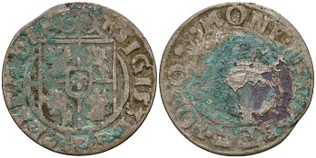 Польша 3 полкера (3 полторака - 1 крейцер) ND (1620-1627) Сигизмунд III Ваза (1587-1632) KM 41 серебро 4158-1124