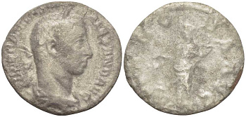 Римская Империя денарий 232 Александр Север, IMP ALEXANDER PIVS AVG / PROVIDENTIA AVG, Рим, Very Good RIC 250 b серебро 1073-6-13