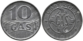Нидерланды, Харлинген жетон на газ в 10 центов ND (1942) 99-1144