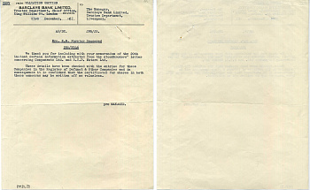 Великобритания письмо из Английского банка Barclays 1957 8805-11-1