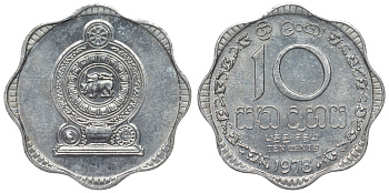 Шри-Ланка 10 центов 1978 KM 140 a алюминий 4118-951