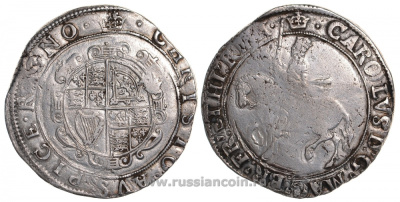 Англия 1/2 кроны 1625-1649 Карл (Чарльз) I серебро 00-000-00