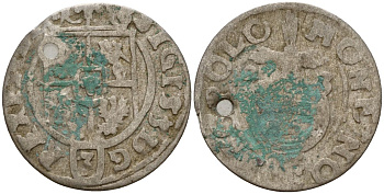Польша 3 полкера (3 полторака - 1 крейцер) 1623 Сигизмунд III Ваза (1587-1632) Gorecki B.23, KM 41 серебро 4158-916