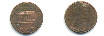 США 1 цент 1999 D, Авраам Линкольн KM 201b цинк плакированный медью 179-522