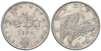 Хорватия 1 липа 2005 нечетный год KM 3 алюминий    4124-136