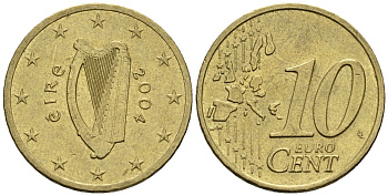 Ирландия 10 евроцентов 2004 KM 35 нордик 4147-727