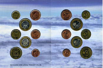 Россия, Сибирь набор из 8 монет 2005 европробники, в оригинальном картонном буклете, тираж 7000 экз.    00-00