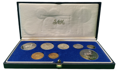 ЮАР государственный набор из 8 монет 1987 в оригинальной коробке, тираж 6781 экз. KM PS 128   PROOF  3-4-1-27