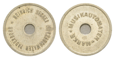 Германия жетон для музыкальных автоматов ND медно-никель 4636-1011