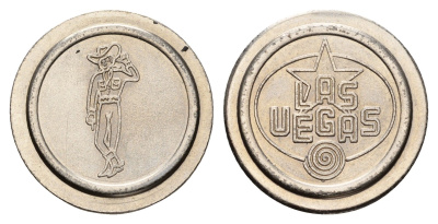 США, Лас-Вегас жетон для равлечений диаметр 24 мм, вес 5,7 гр нержавеющая сталь 4670-815