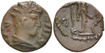 Римская Империя, императоры в Галлии антониниан 273 - 274 Тетрик II, локальная чеканка в Галлии RIC биллон 1073-24-66