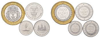 Камбоджа набор из 4 монет (50, 100, 200 и 500 риелей) 1994 год-тип KM 92, 93, 94 и 95 UNC 4675-846-847