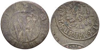 Бранденбург-Пруссия 1 шиллинг 1654 Фридрих Вильгельм (1640-1688) KM 263 серебро 1516-1013