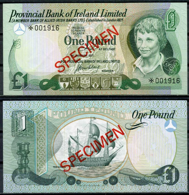 Северная Ирландия 1, 1, 5, 5, 10, 10 и 100 фунтов ND (1974-1978) образец, Specimen, № 001916 Pick 61 s, 62 s, 63 s, 64 s, 247 s, 248 s, 249 s  бумага  UNC (пресс) 451-268-1