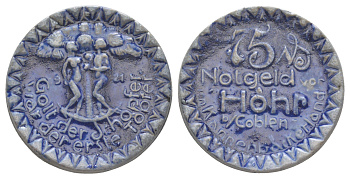 Хер 75 пфеннигов 1921 Men22.2 14653.19, Scheuch 531nII фарфор 1094-10-14