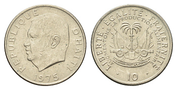 Гаити 10 сантимов 1975 ФАО KM 120 медно-никель UNC 4657-1223