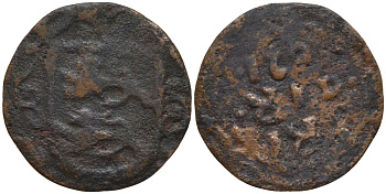 Нидерланды, Рекхем (RECKHEIM) 1 дуит 1621 Ernst von Aspremont-Lynden (1603-1636) Lucas 361 медь 4532-839