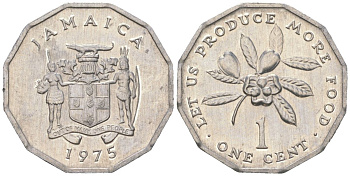 Ямайка 1 цент 1975 ФАО KM 64 алюминий aUNC 4585-141