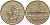 Франция 10 франков 1976 тип Матье KM 940, Le Franc 365.7-8 никель латунь UNC 4116-1141