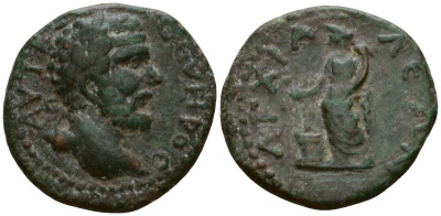 Римская Империя, Провинция Фракия, Анхиал AE 193 - 211 Септимий Север, бюст императора / Омонойа, персонификация Порядка Varbanov 171, Moushmov 2823 бронза 1100-8-17