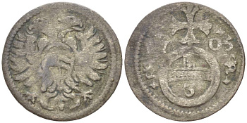 АВСТРИЯ 3 ПФЕННИГА 1705 ЖОЗЕФ I (1705-1711) KM 120 серебро 4532-1241