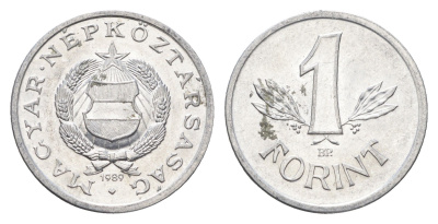 Венгрия 1 форинт 1989 BP KM 575 алюминий UNC 4665-166