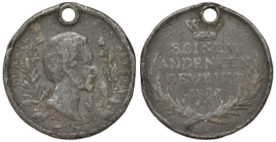 Германия медаль 1886 в память короля Людвига II свинец? 4123-213