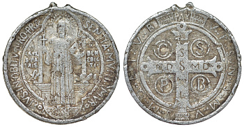 Германия жетон религиозный, остатки ушка алюминий 4119-752