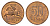 Литва 50 центов (сентов) 1991 год-тип KM 90 бронза aUNC 4651-547