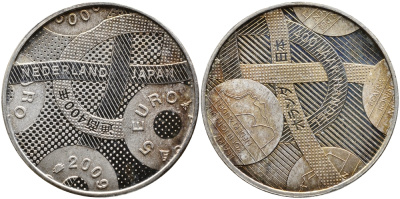 НИДЕРЛАНДЫ 5 ЕВРО 2009 400 ЛЕТ ТОРГОВОМУ СОЮЗУ С ЯПОНИЕЙ KM NEW серебро PROOF 1524-742