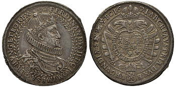 Австрия, Священная Римская империя 2 талера 1621 Эрцгерцог Фердинанд II Dav. 3101 серебро 10-005-65