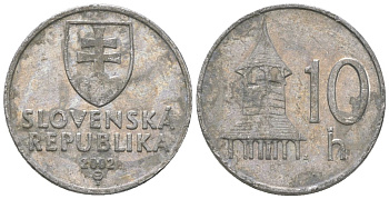 Словакия 10 геллеров 2002 MK KM 17 алюминий UNC 4164-542