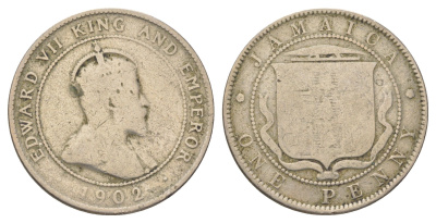 Ямайка 1 пенни 1902 KM 20 медно-никель 4622-544