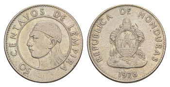 Гондурас 50 сентаво 1978 KM 84 медно-никель 4642-817