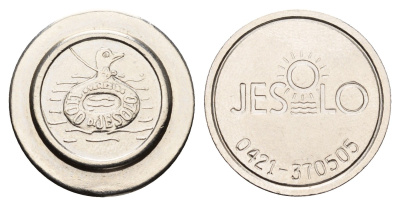 Италия, Лидо-ди-Йезоло, Венеция жетон для равлечений Sale Giochi утка, диаметр 24 мм, вес 5,5 гр нержавеющая сталь 4670-835