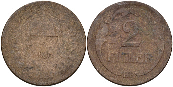Венгрия 2 филлера 1930 BP KM 506 бронза 4115-1124