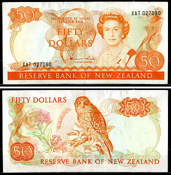 Новая Зеландия 50 долларов ND (1981-1985) Pick 174 a бумага 451-706-2
