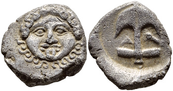 Древняя Греция, Фракия, Аполлония Понтика драхма V-IV вв. до н.э. серебро 270-245