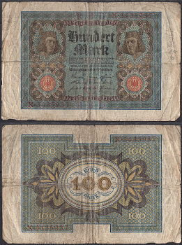 Германия 100 марок 1920 Pick 69 a бумага 2192-38-2-2