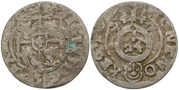 Польша 3 полкера (3 полторака - 1 крейцер) 1622 Сигизмунд III Ваза (1587-1632) Gorecki B.22, KM 41 серебро 4158-867