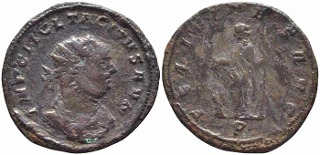 Римская Империя аврелианиан 276 Тацит FELICITAS AVG Сисция Very fine RIC 135 бронза 1073-16-51