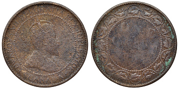 Канада 1 цент ND Эдуард VII (1901-1910) KM 8 бронза    4116-725