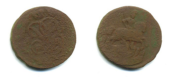 РОССИЯ 1 КОПЕЙКА 17XX медь 61-247