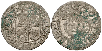 Польша 3 полкера (3 полторака - 1 крейцер) ND (1620-1627) Сигизмунд III Ваза (1587-1632) KM 41 серебро 4158-1167