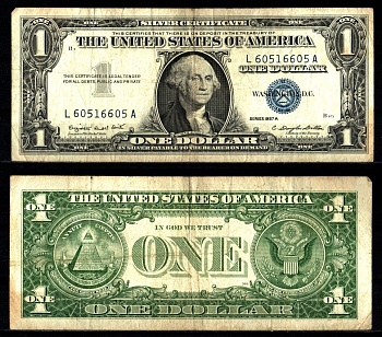 США 1 доллар 1957 Pick 419 a бумага 2119-39-1-1