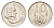 ЮАР 10 центов 1966 Ян ван Рибек (1619-1677), Suid Africa, легенда на африкаанс, цветок алоэ KM 68.2 никель 4694-558