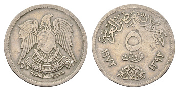 Египет 5 пиастров 1972 KM A428 медно-никель 4673-214