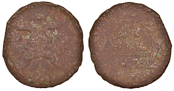 Россия 1 деньга 1739 медь 51-3233
